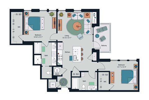 2 Bedroom B6